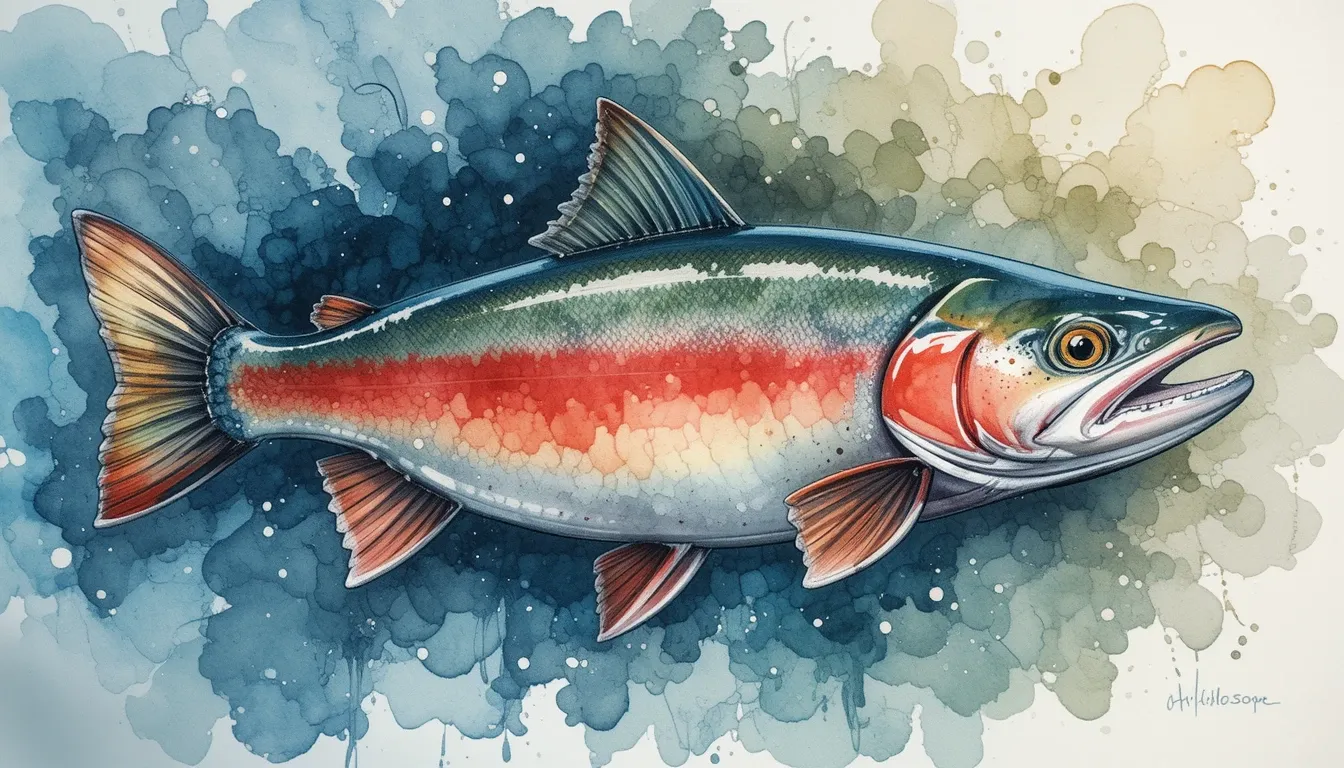 Sockeye salmon fishing near Eugene, Oregon
