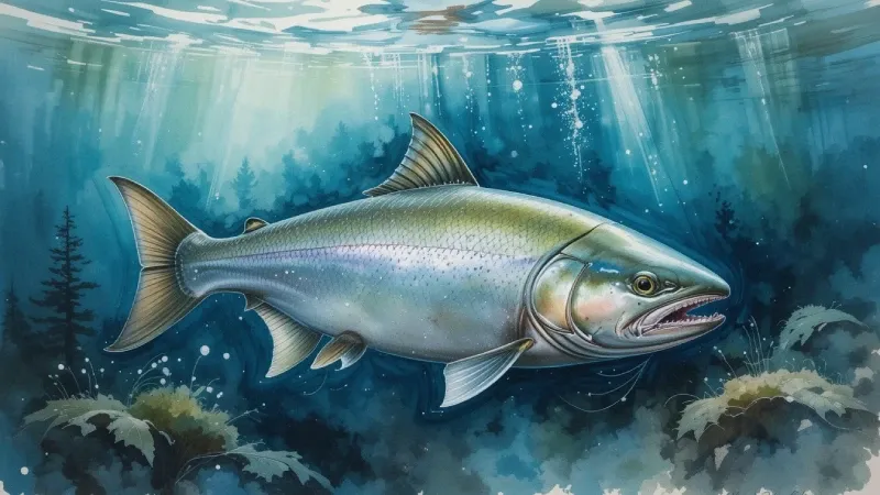 Steelhead ishing near Eugene, Oregon